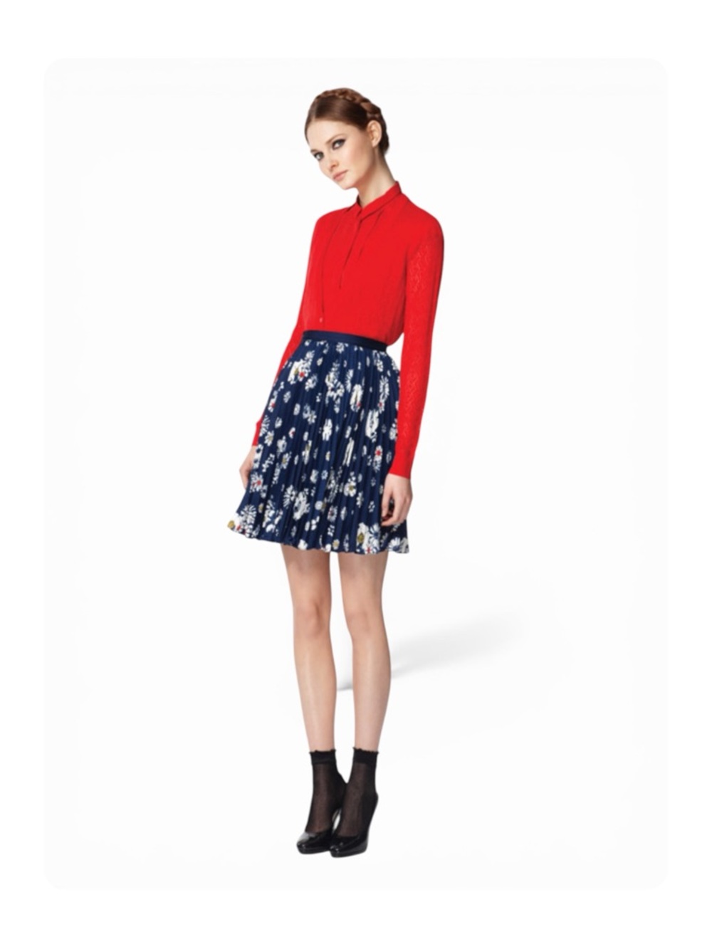 ★ NWT Jason Wu for Target Femenine Floral Skirt - Blue ★
